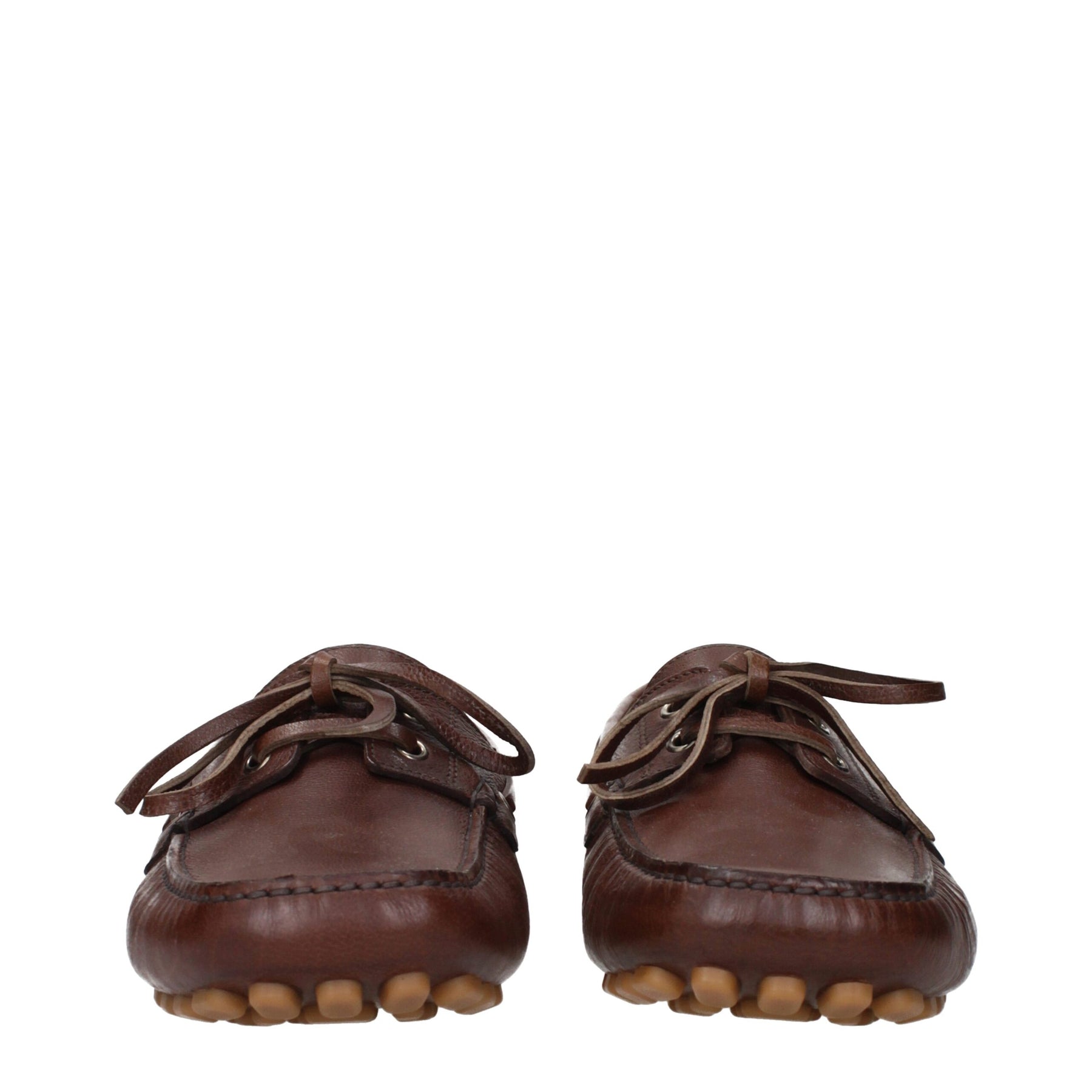 Valentino Garavani Brown Leather Slip-On Loafers | Regal Royce
