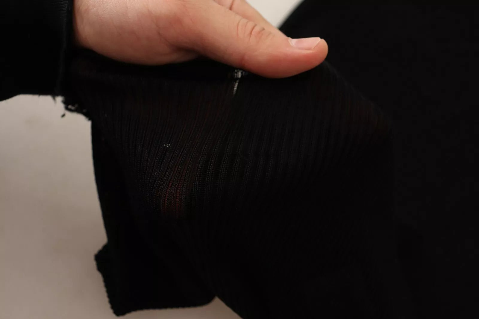 Dolce & Gabbana Black Turtleneck Form Fitting Pullover Sweater | Regal Royce