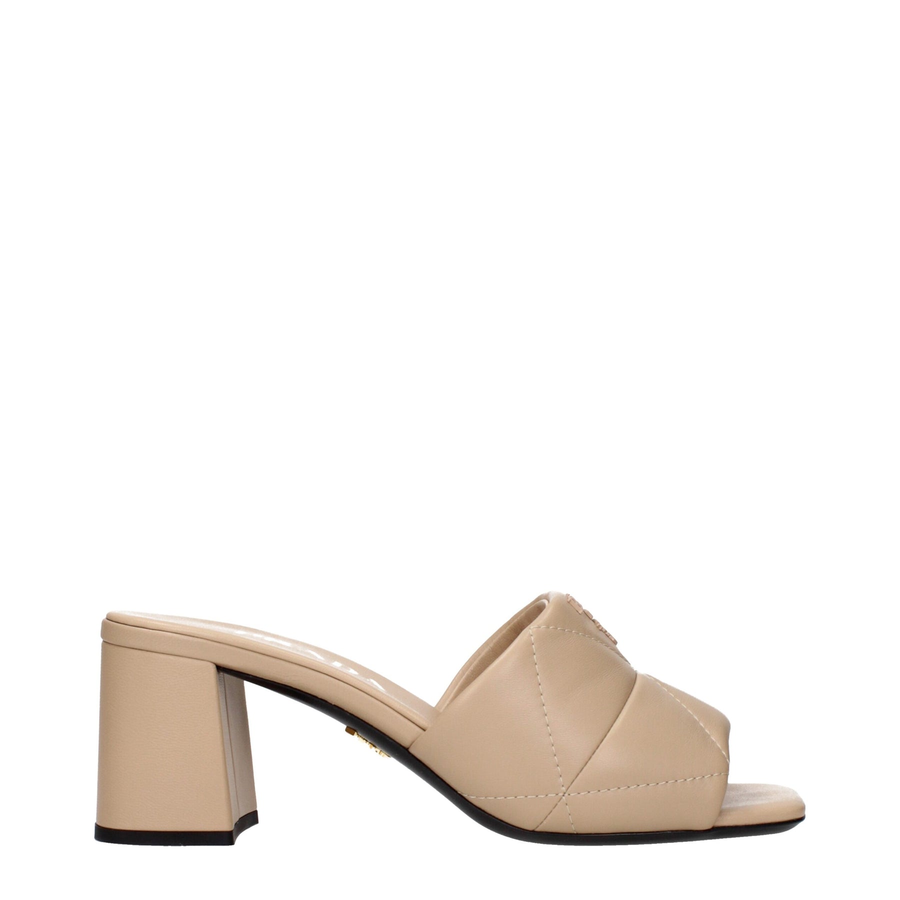 Prada Beige Leather Slippers | Regal Royce