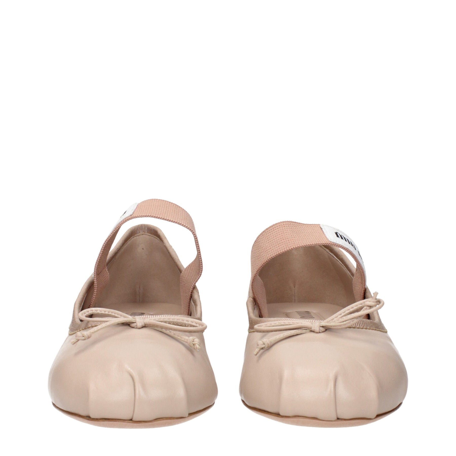 Miu Miu Pink Leather Ballet Flats | Regal Royce