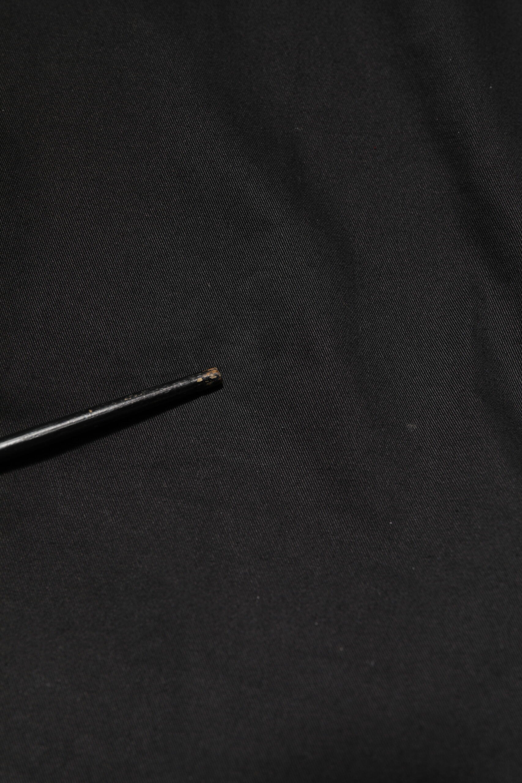 Dolce & Gabbana Black Cotton Tapered Men Formal Trousers Pants