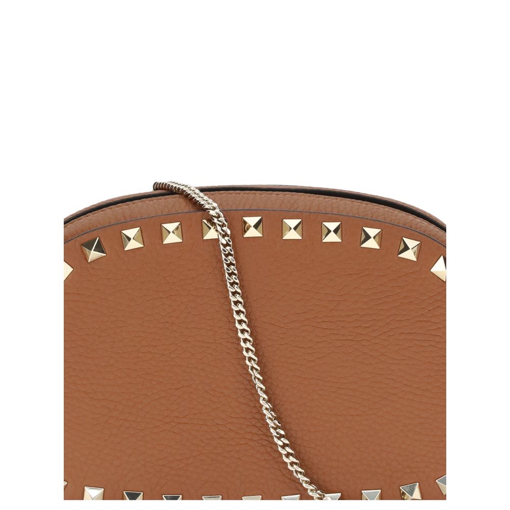 Valentino Garavani Brown Calf Leather Bos Taurus Shoulder Bag | Regal Royce
