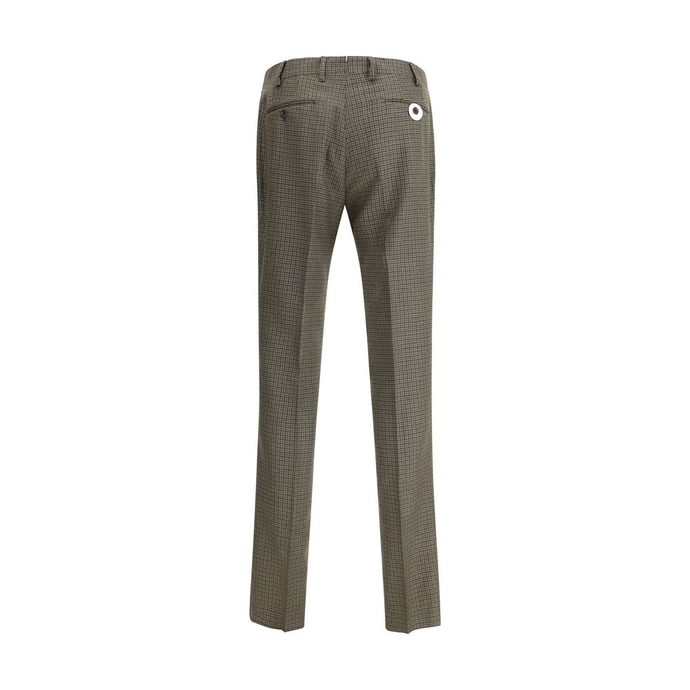 Germano Brown Fleece Wool Casual Pants | Regal Royce