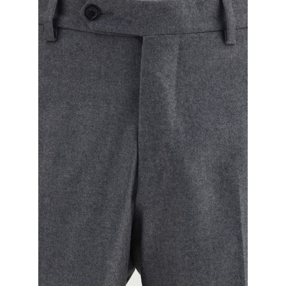 Germano Gray Fleece Wool Dress Pants | Regal Royce