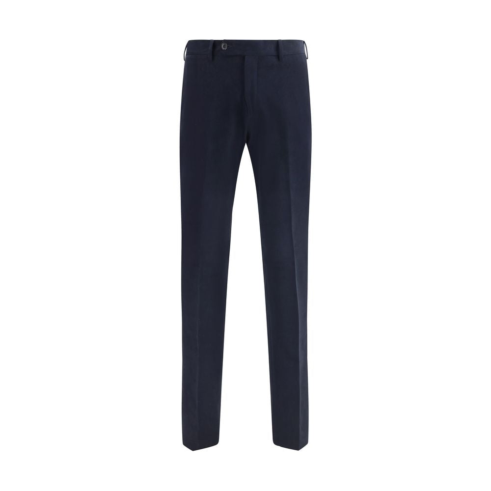 Germano Blue Cotton Chino Pants | Regal Royce
