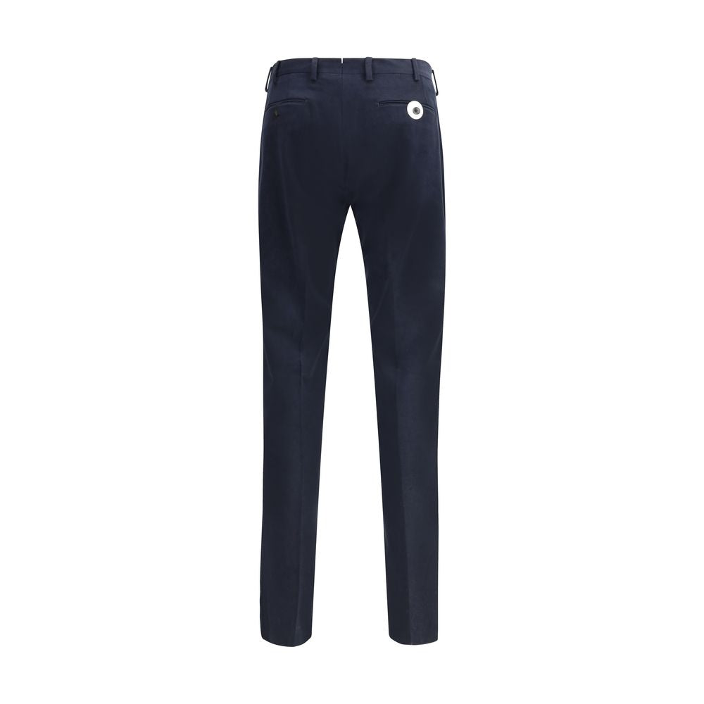 Germano Blue Cotton Chino Pants | Regal Royce