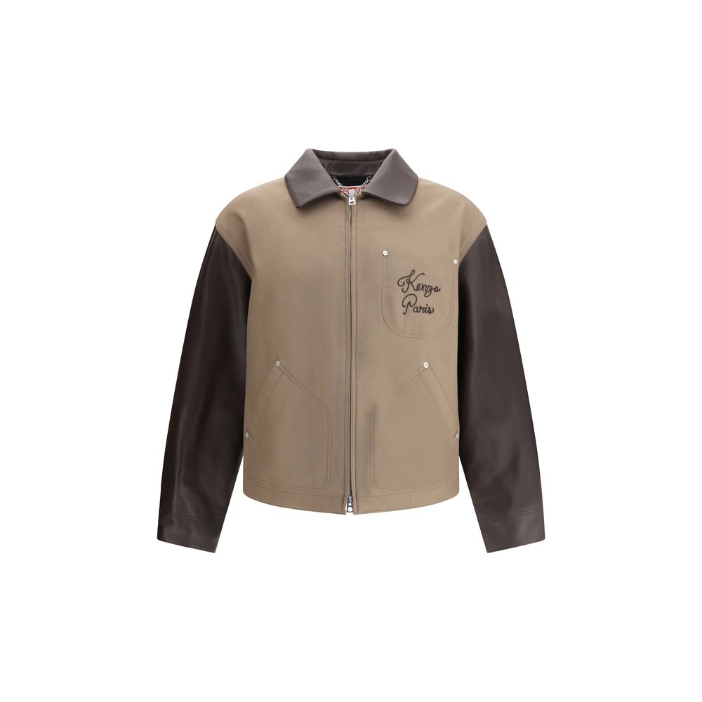 Kenzo Brown Leather Jacket | Regal Royce