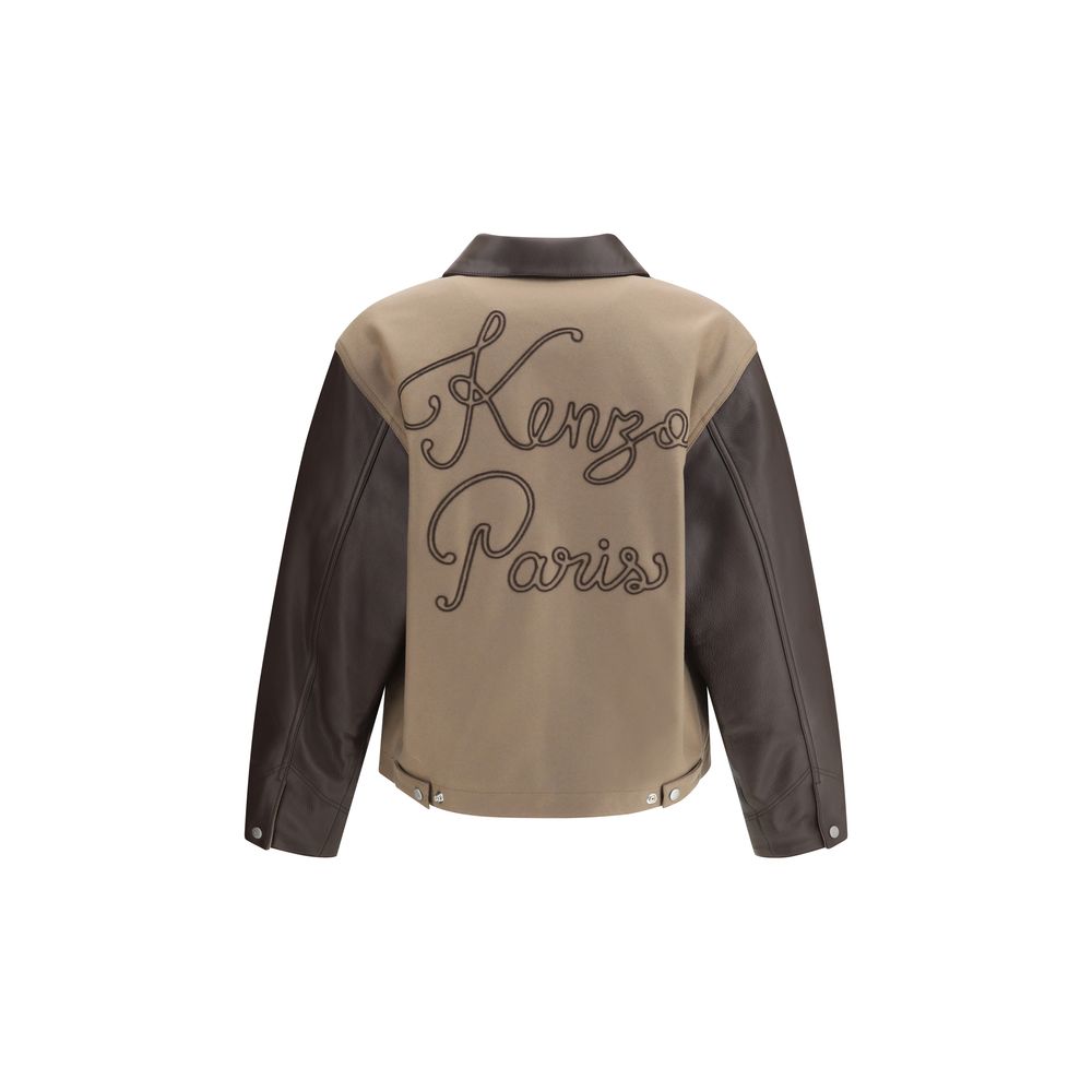 Kenzo Brown Leather Jacket | Regal Royce