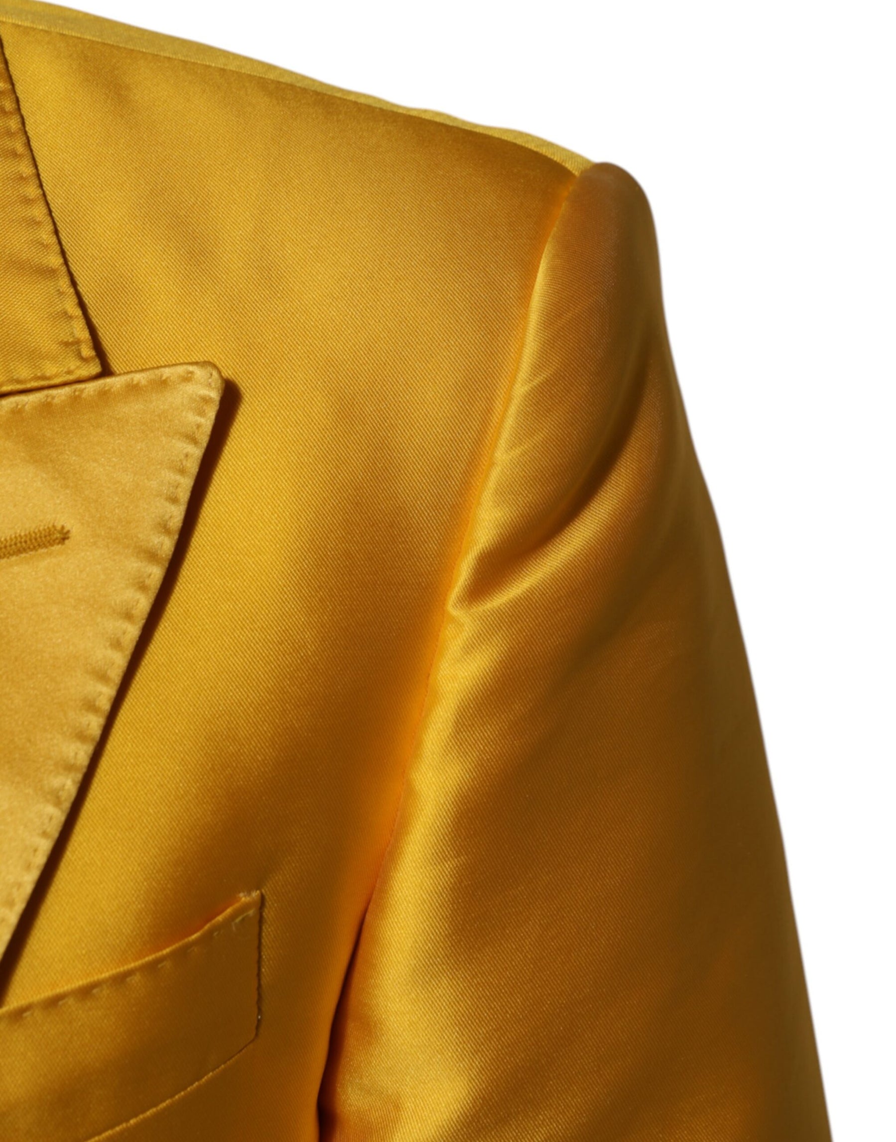 Dolce & Gabbana Yellow 2 Piece Silk Blend Men Suit SICILIA | Regal Royce