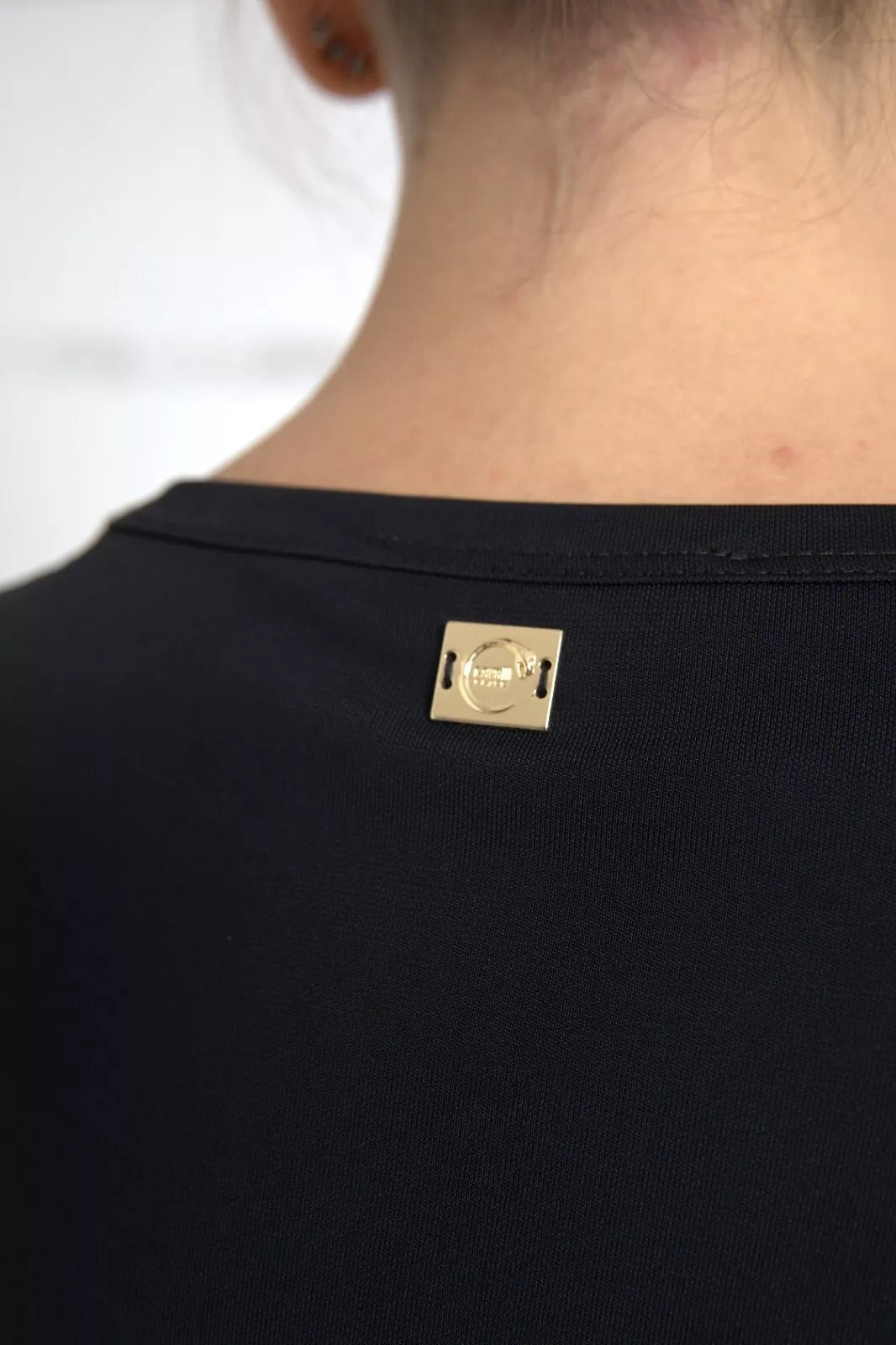 Roberto Cavalli Black Viscose Round Neck CLASS T-shirt | Regal Royce