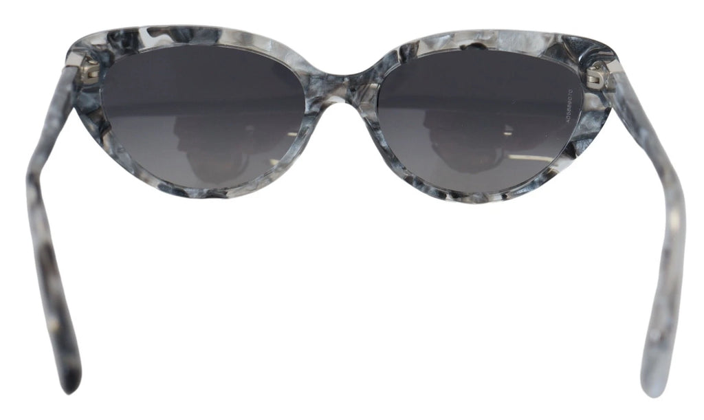 Dolce & Gabbana DG4194 Gray Acetate Logo Plaque Cat Eye Lens Sunglasses