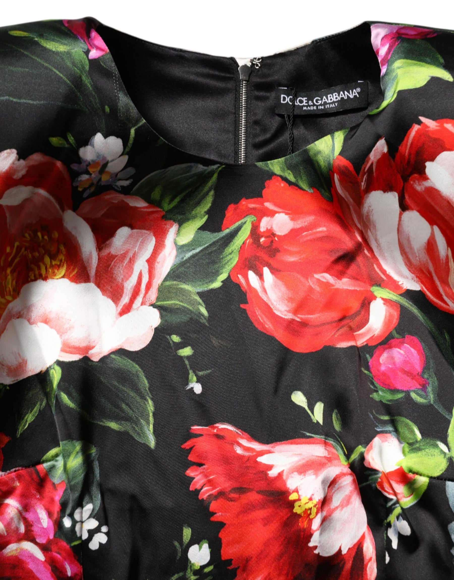 Dolce & Gabbana Black Floral Fiori Pittorici Bodycon Dress | Regal Royce