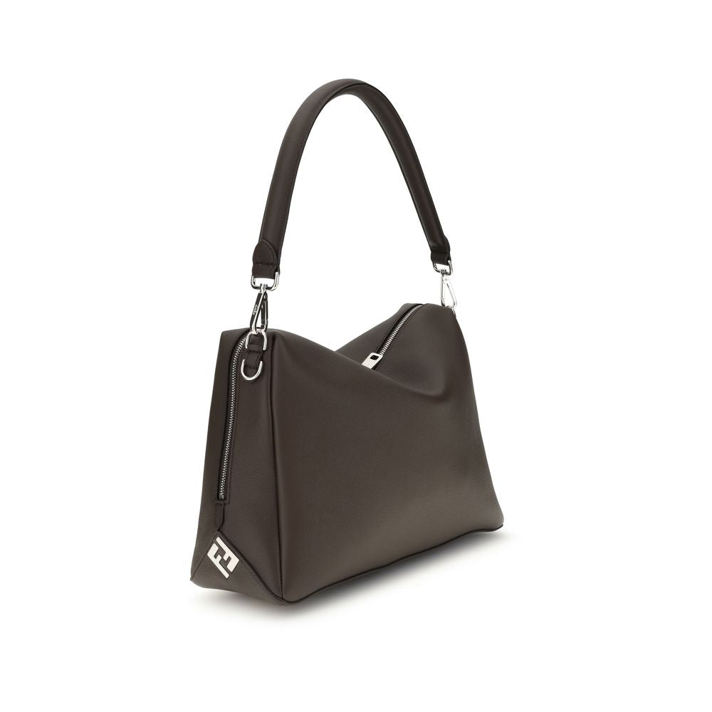 Fendi Brown Calf Leather Bos Taurus Shoulder Bag | Regal Royce
