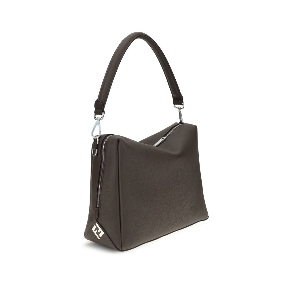 Fendi Brown Calf Leather Bos Taurus Shoulder Bag | Regal Royce