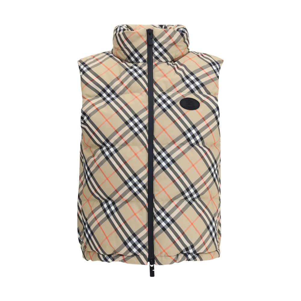 Burberry Multicolor Polyester Sleveless Jacket
