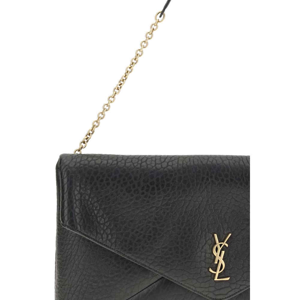 Saint Laurent Black Lamb Ovis Aries Aries Shoulder Bag | Regal Royce