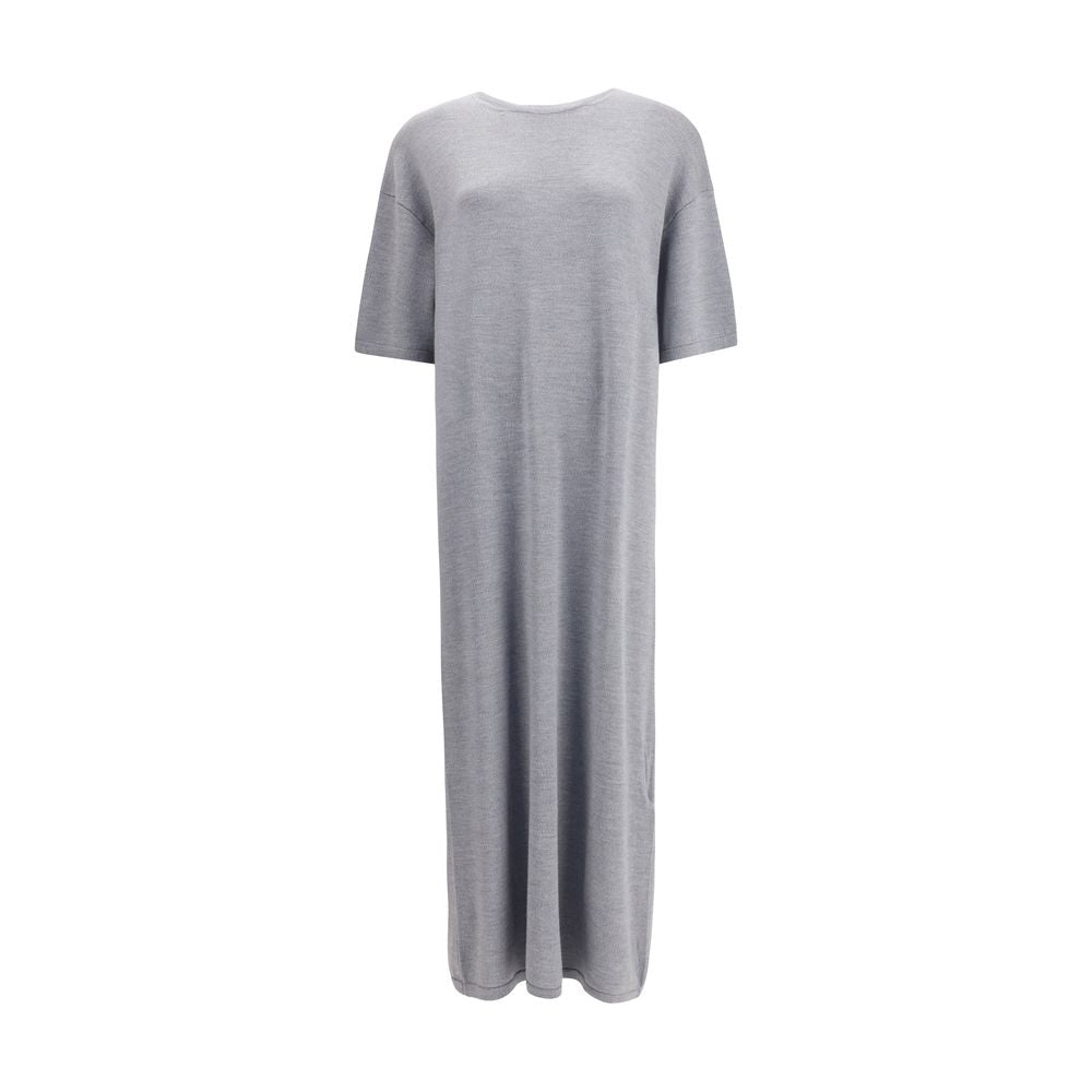 Khaite Gray Wool Casual Dress | Regal Royce