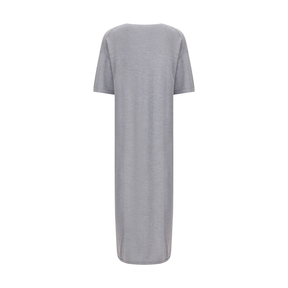 Khaite Gray Wool Casual Dress | Regal Royce