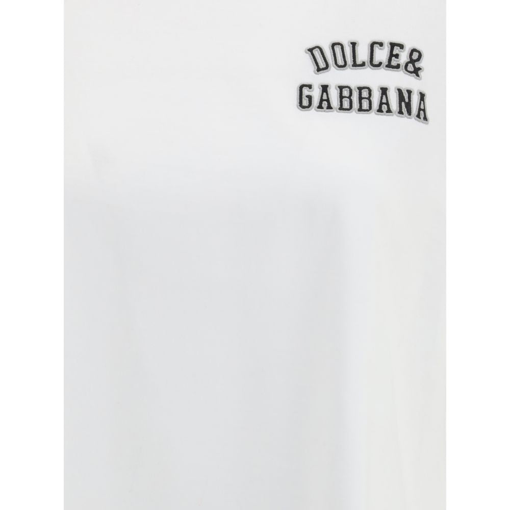 Dolce & Gabbana White Cotton T-Shirt | Regal Royce