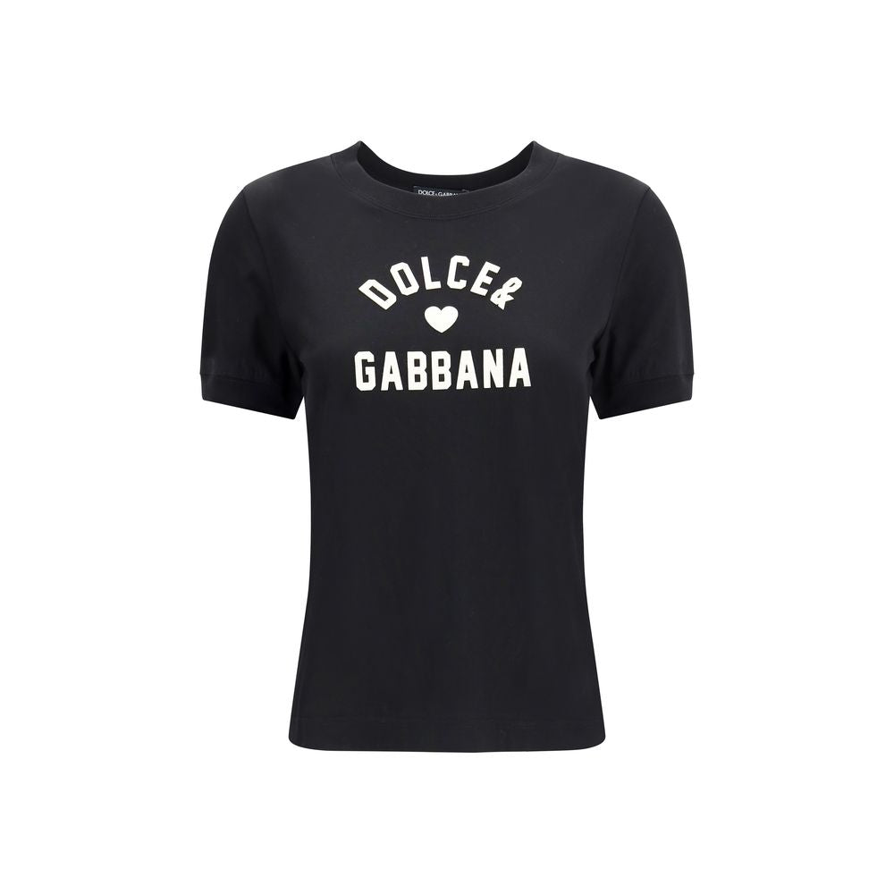 Dolce & Gabbana Black Cotton T-Shirt | Regal Royce