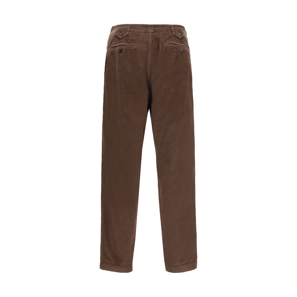 Dolce & Gabbana Brown Cotton Casual Pants | Regal Royce