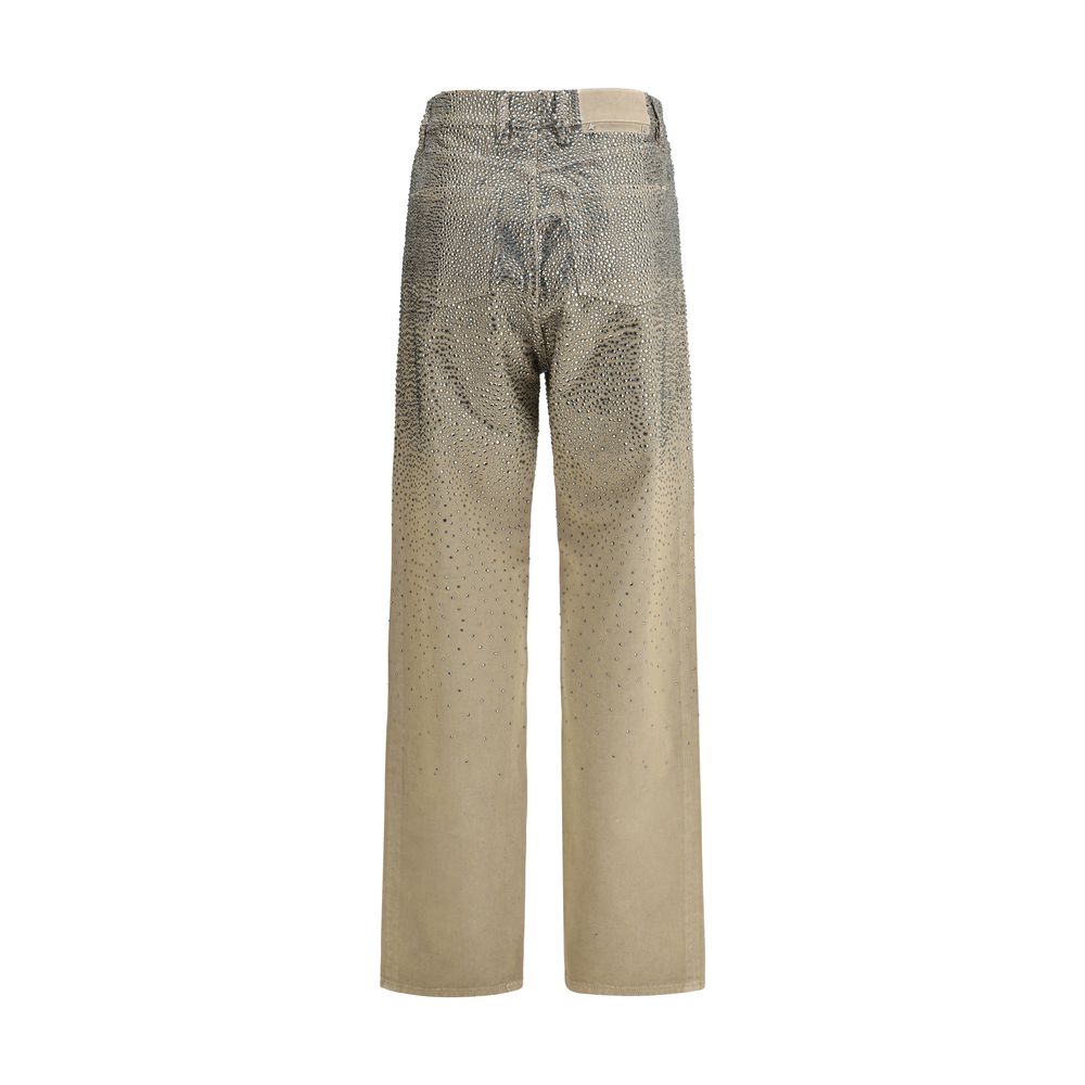 Golden Goose Bicolor Cotton Straight-Leg Jeans | Regal Royce