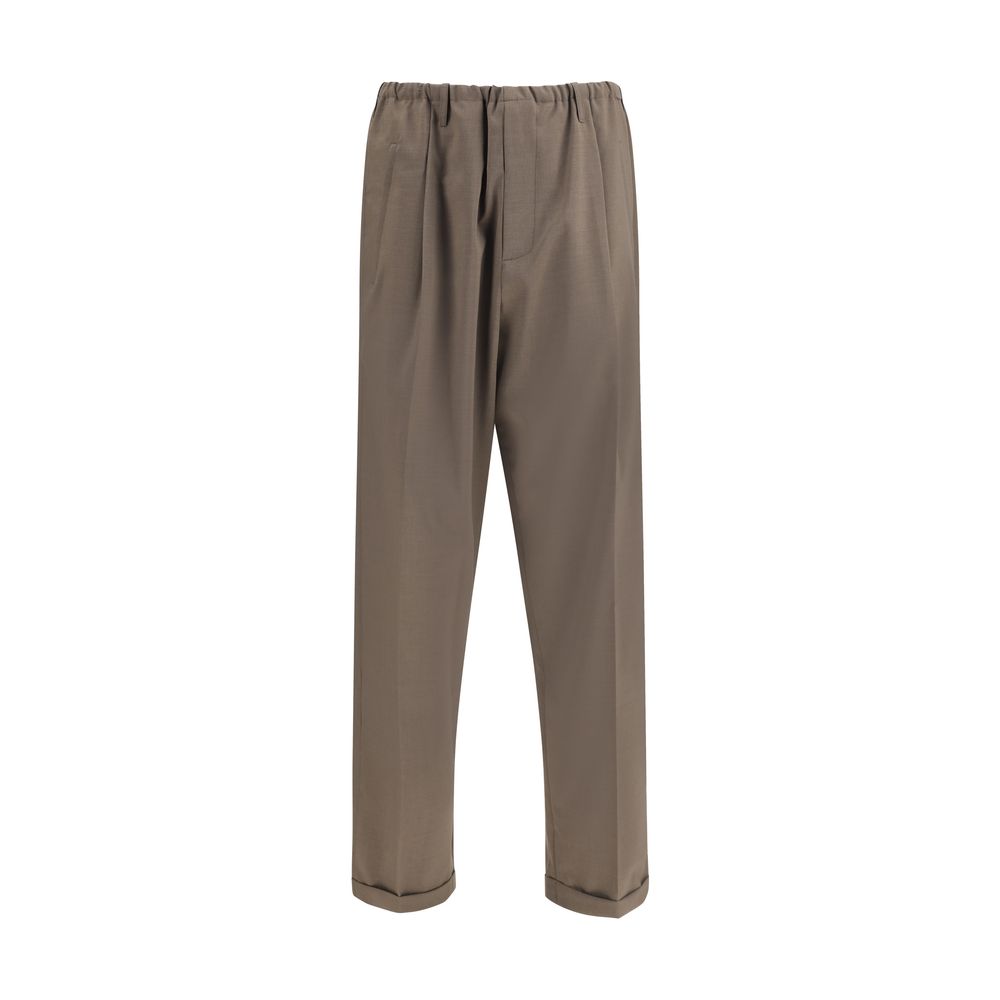 Magliano Brown Polyester Casual Pants | Regal Royce