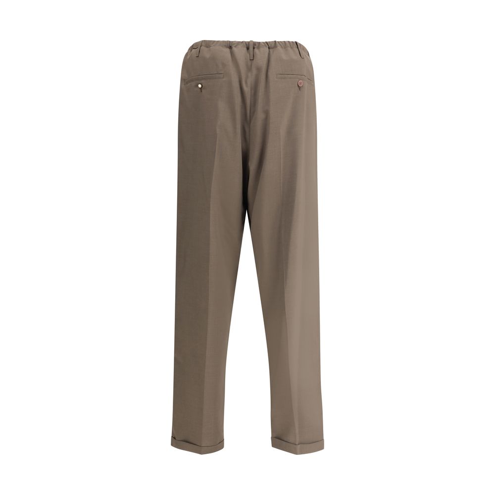 Magliano Brown Polyester Casual Pants | Regal Royce