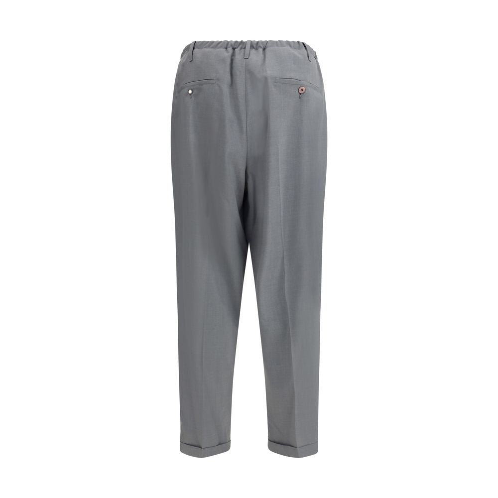 Magliano Gray Polyester Casual Pants | Regal Royce