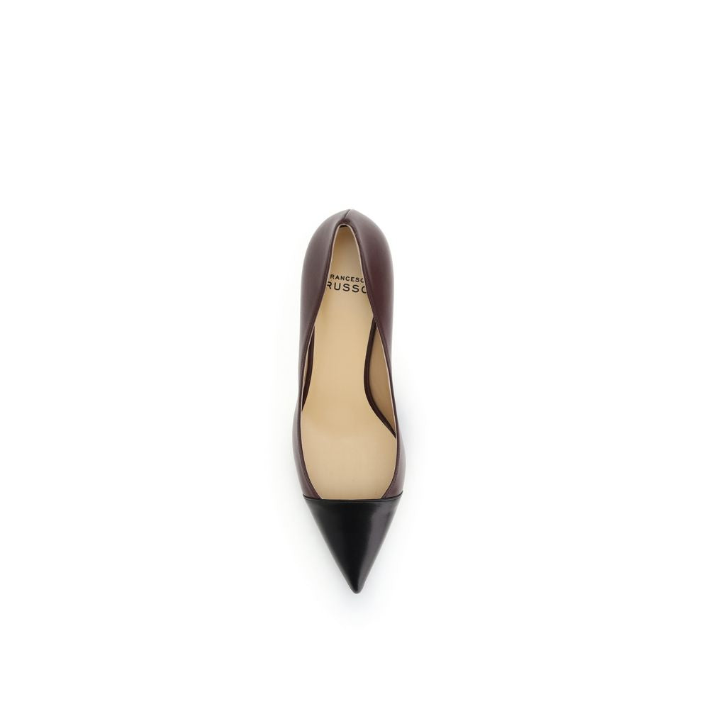 Francesco Russo Multicolor Calf Leather Bos Taurus Mid Heel Pumps | Regal Royce