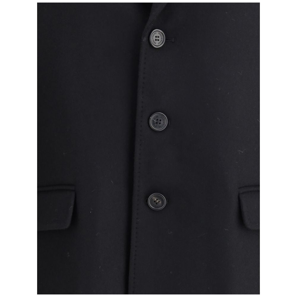 Dsquared² Black Wool Coat | Regal Royce