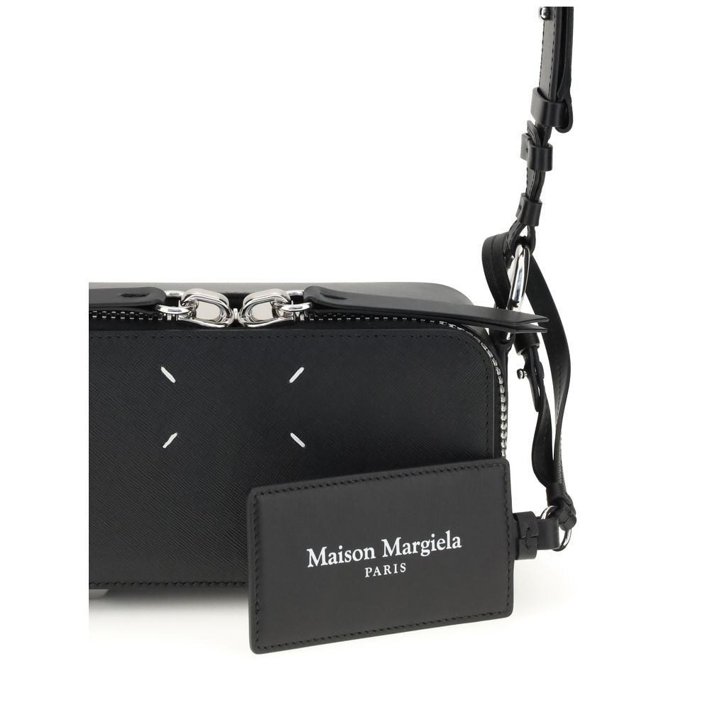 Margiela Black Calf Leather Bos Taurus Shoulder Bag | Regal Royce