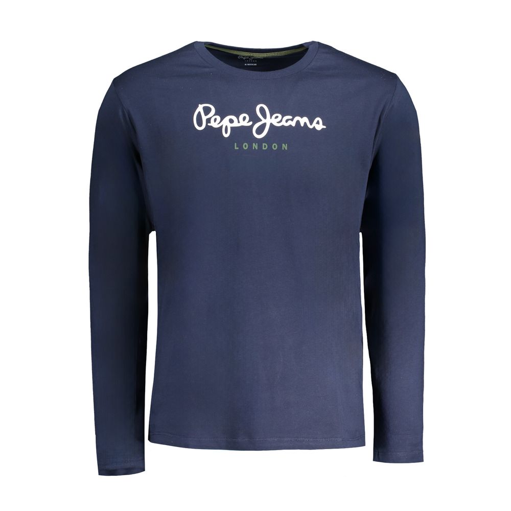 Pepe Jeans Blu Cotton Men T-Shirt | Regal Royce