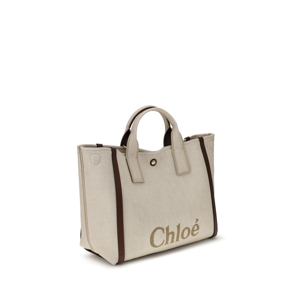 Chloé Beige Cotton Shoulder Bag | Regal Royce