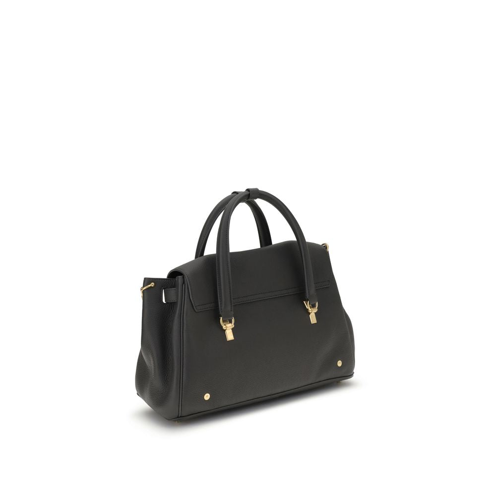 Thom Browne Gray Calf Leather Bos Taurus Shoulder Bag | Regal Royce