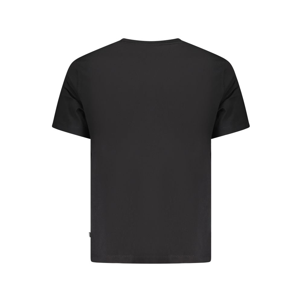 Guess Jeans Black Cotton Men T-Shirt | Regal Royce