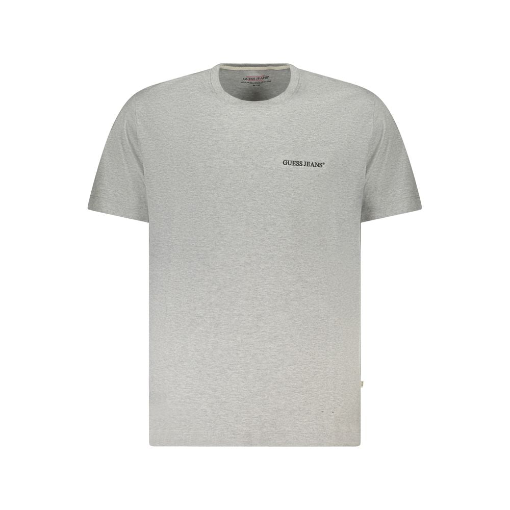 Guess Jeans Gray Cotton Men T-Shirt | Regal Royce