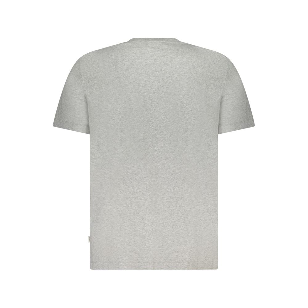 Guess Jeans Gray Cotton Men T-Shirt | Regal Royce