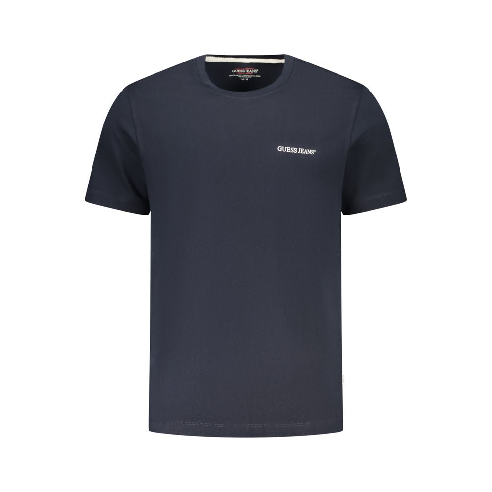 Guess Jeans Blu Cotton Men T-Shirt | Regal Royce