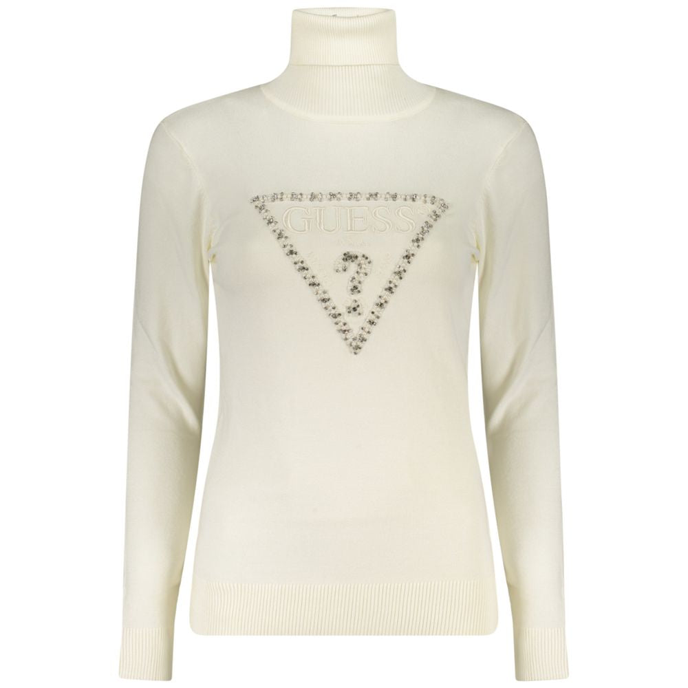 Guess Jeans Bianco Viscosa Donna Maglia | Regal Royce