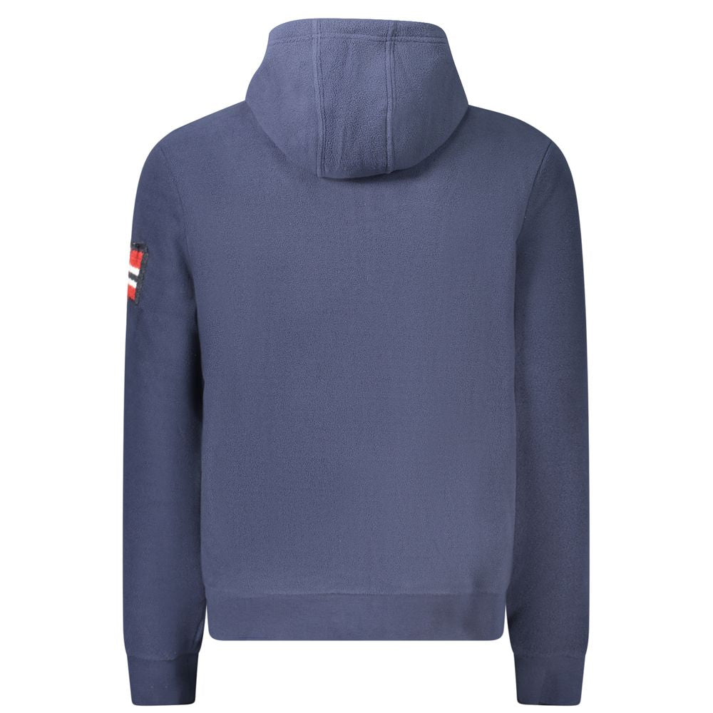 Norway 1963 Blue Polyester Men's Hooded Sweatshirt | Regal Royce