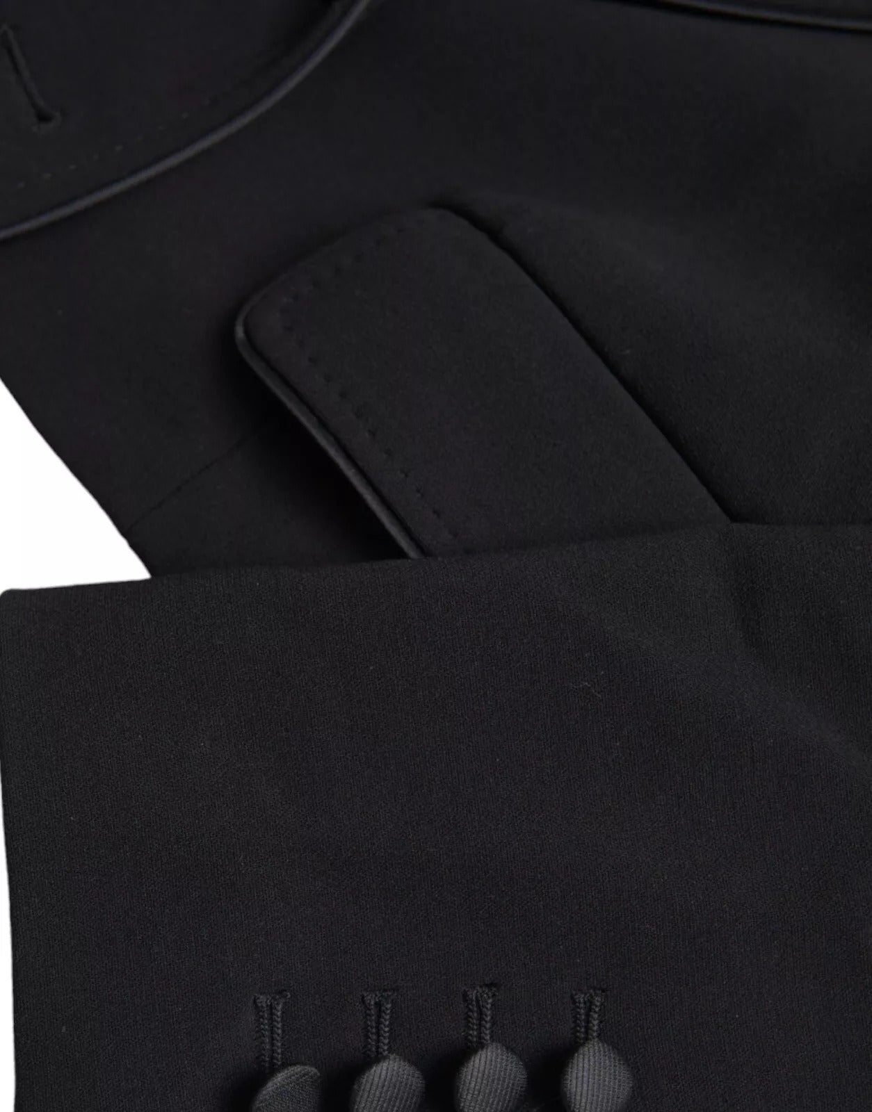 Dolce & Gabbana Black Wool Single Breasted Cropped Jacket | Regal Royce