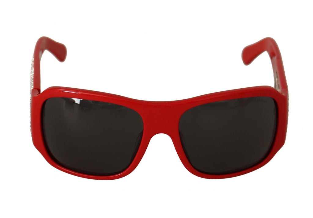 Dolce & Gabbana DG4027 Red Crystal Black Lens Shades Sunglasses