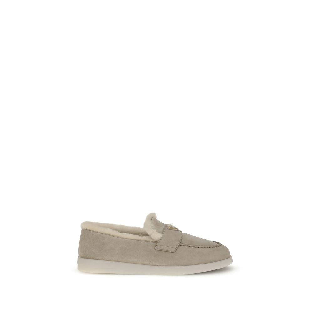 Prada Beige Rubber Slip-On Loafers | Regal Royce
