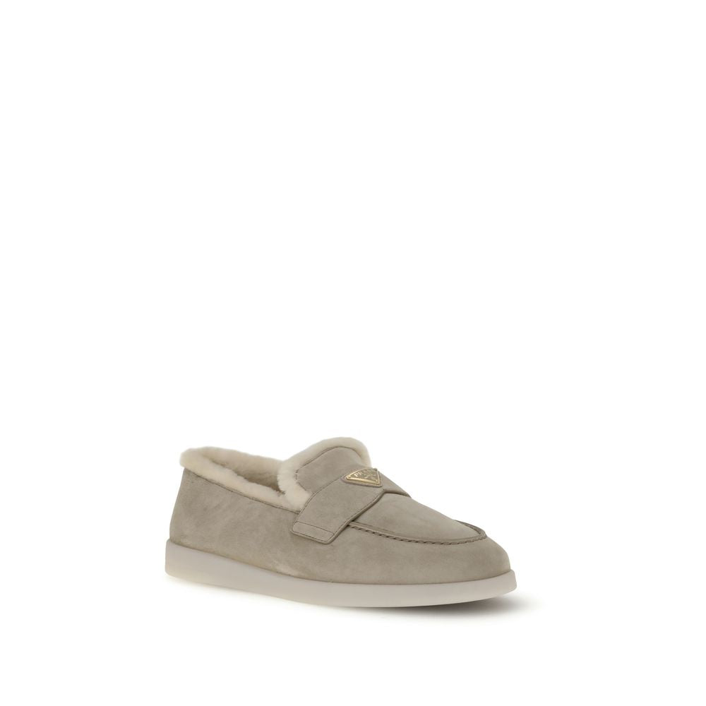 Prada Beige Rubber Slip-On Loafers | Regal Royce