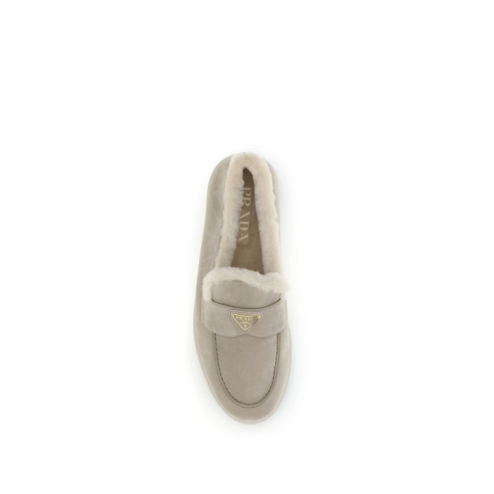 Prada Beige Rubber Slip-On Loafers | Regal Royce