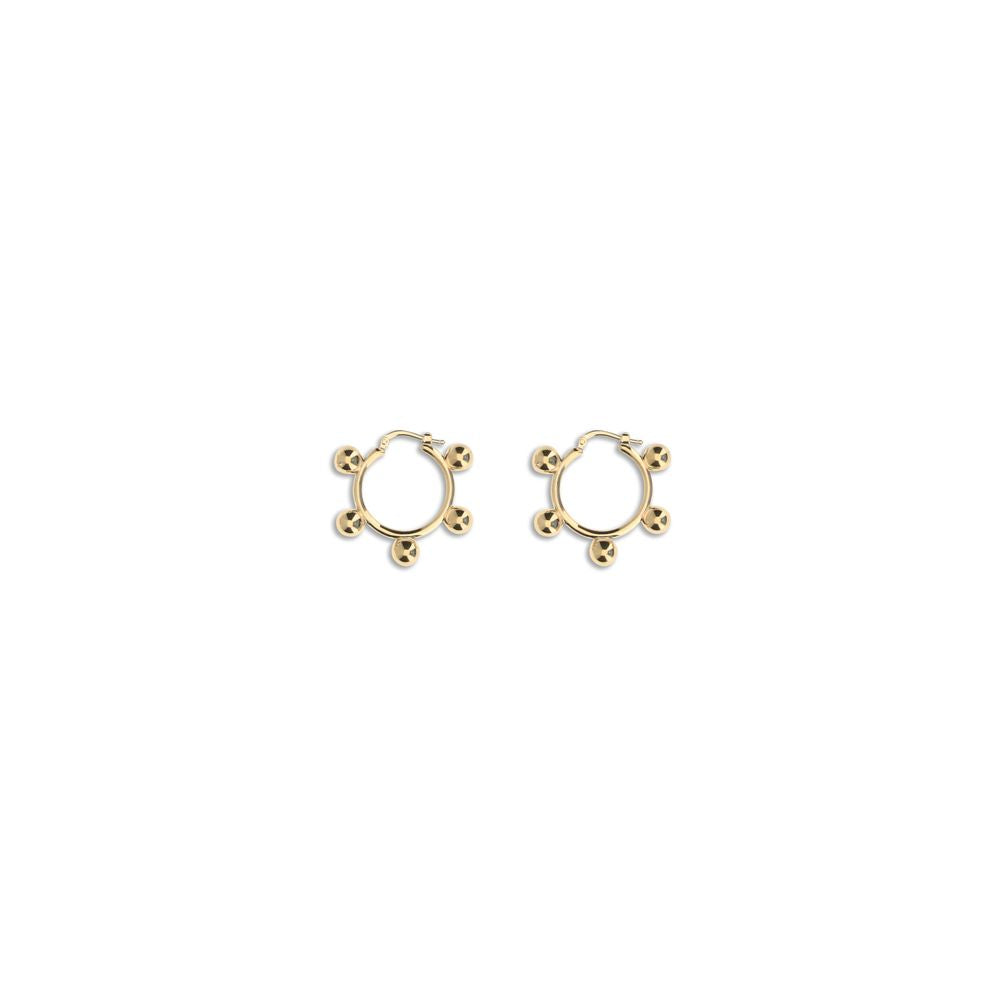 Jil Sander Gold Brass Earrings | Regal Royce