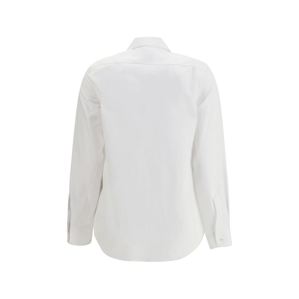 Sara Roka White Cotton Dress Shirt | Regal Royce