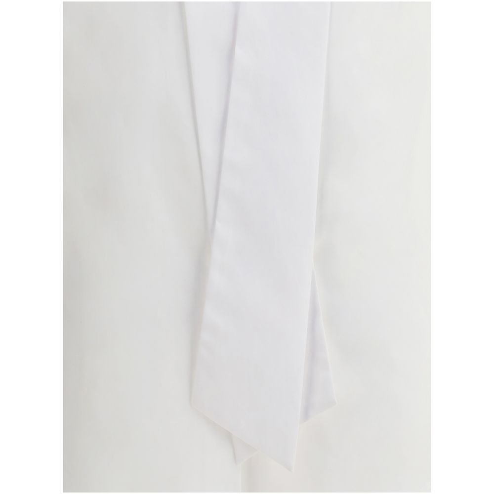 Sara Roka White Cotton Dress Shirt | Regal Royce