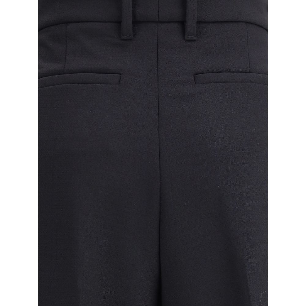 True Royal Black Wool Casual Pants | Regal Royce